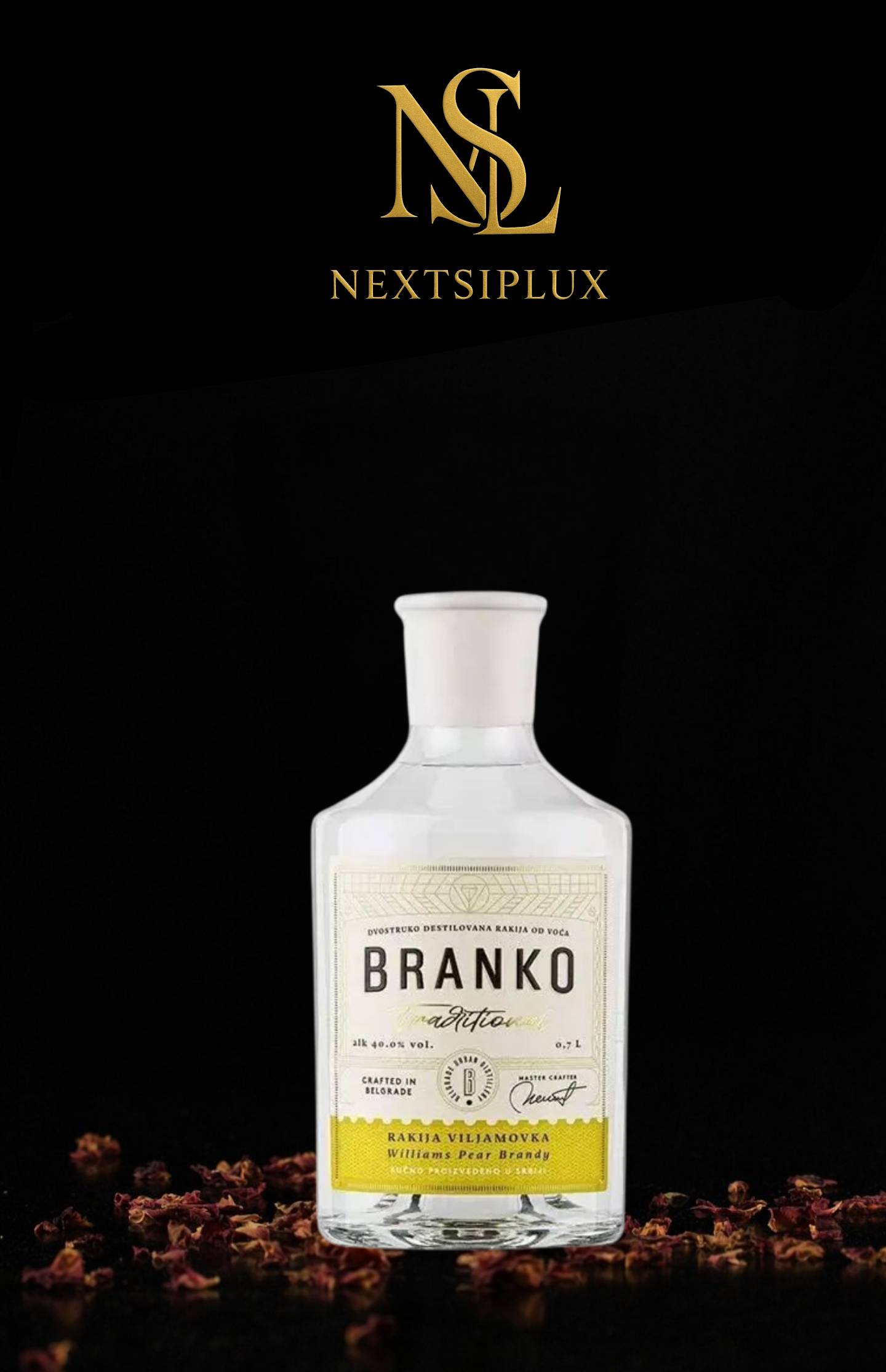 Branko Williams Pear Brandy Traditional 0.7L