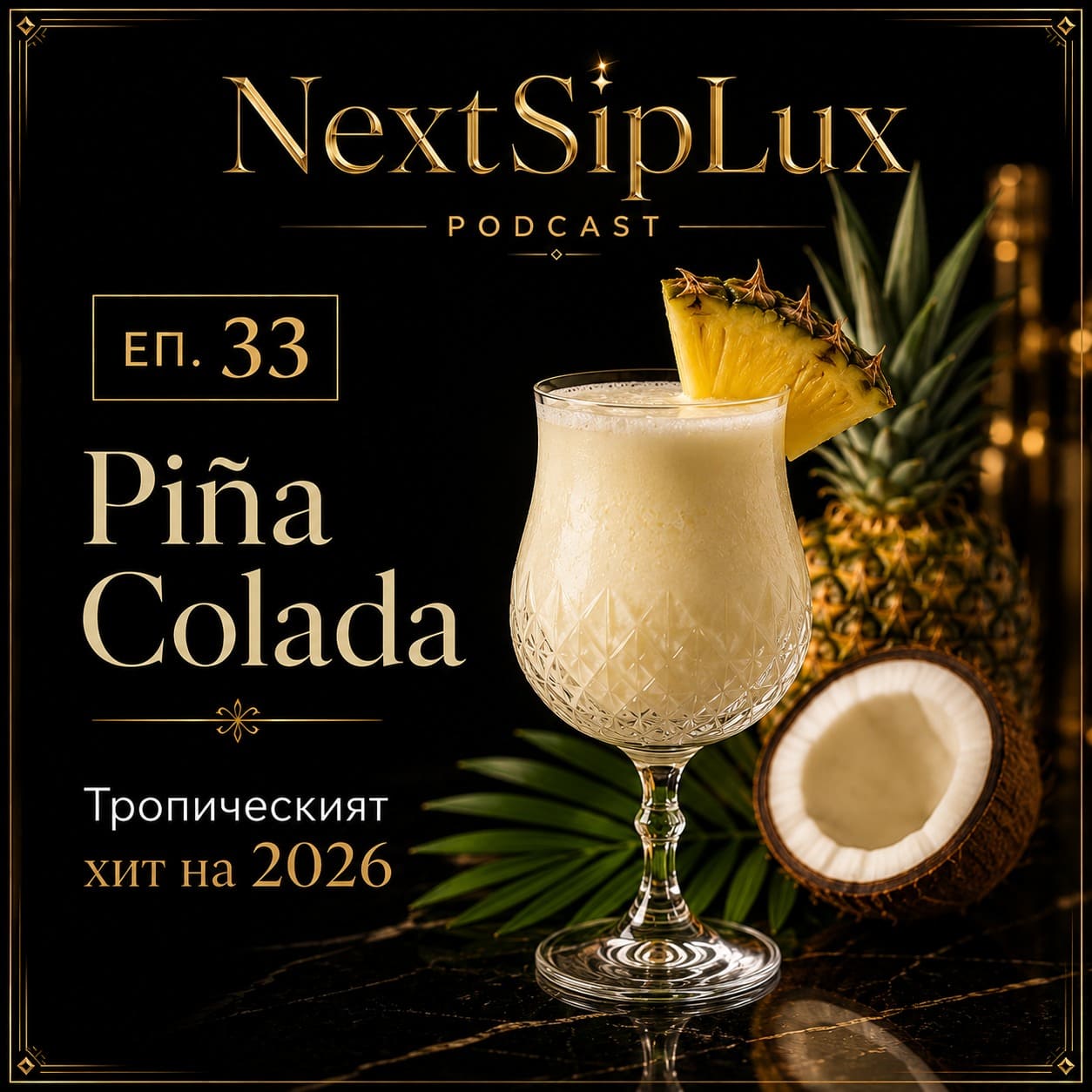 Piña Colada се завръща: от тропически кич до луксозния коктейл на 2026