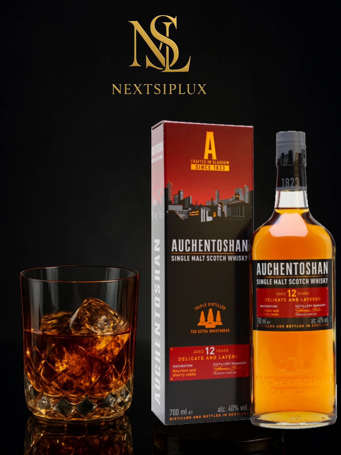 Auchentoshan 12 YO single malt 0.7L